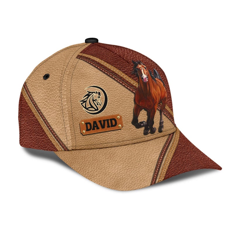 Custom Personalized Baseball Cap Horse Lover Sporty Snapback Etsy