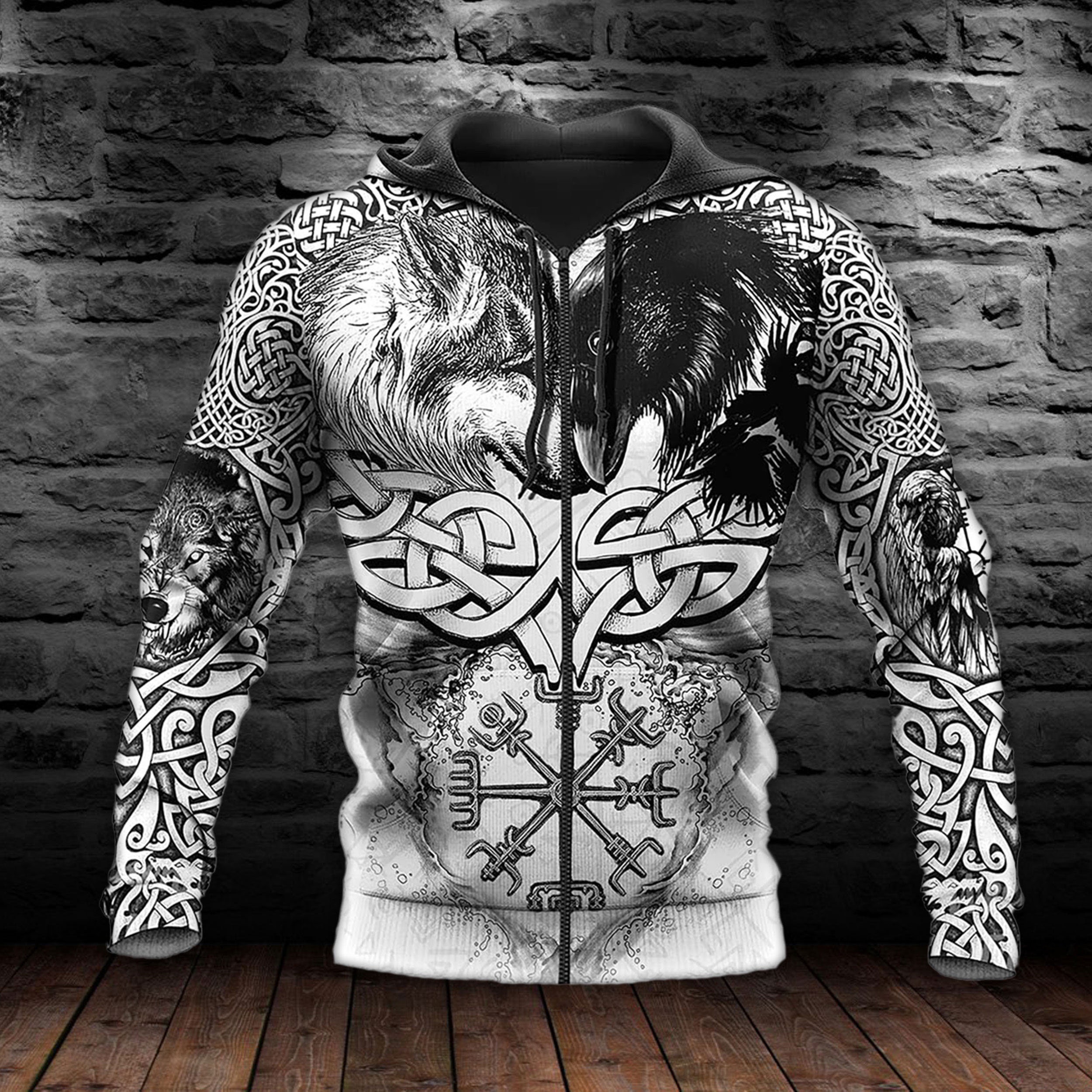 Odin Allfather Celtic Cross Viking 3D Printed Baseball Jersey