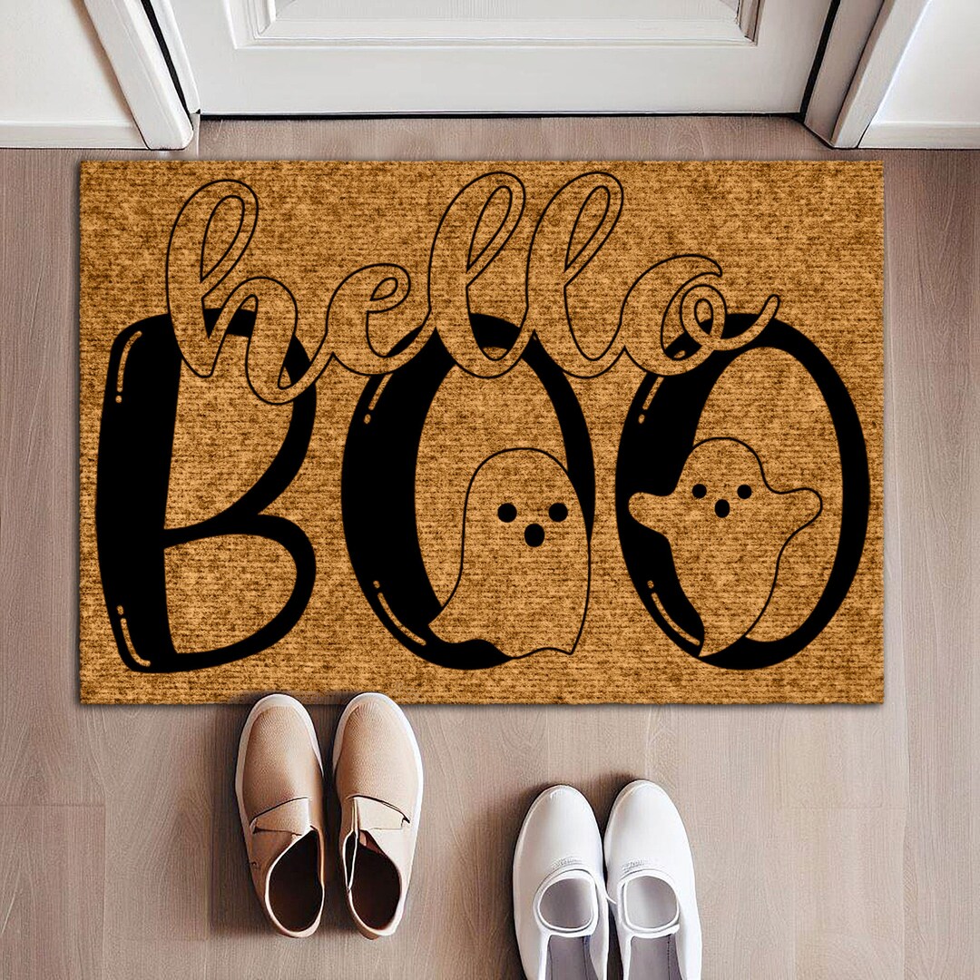 Custom Halloween Funny Front Doormat Halloween Outdoor Etsy