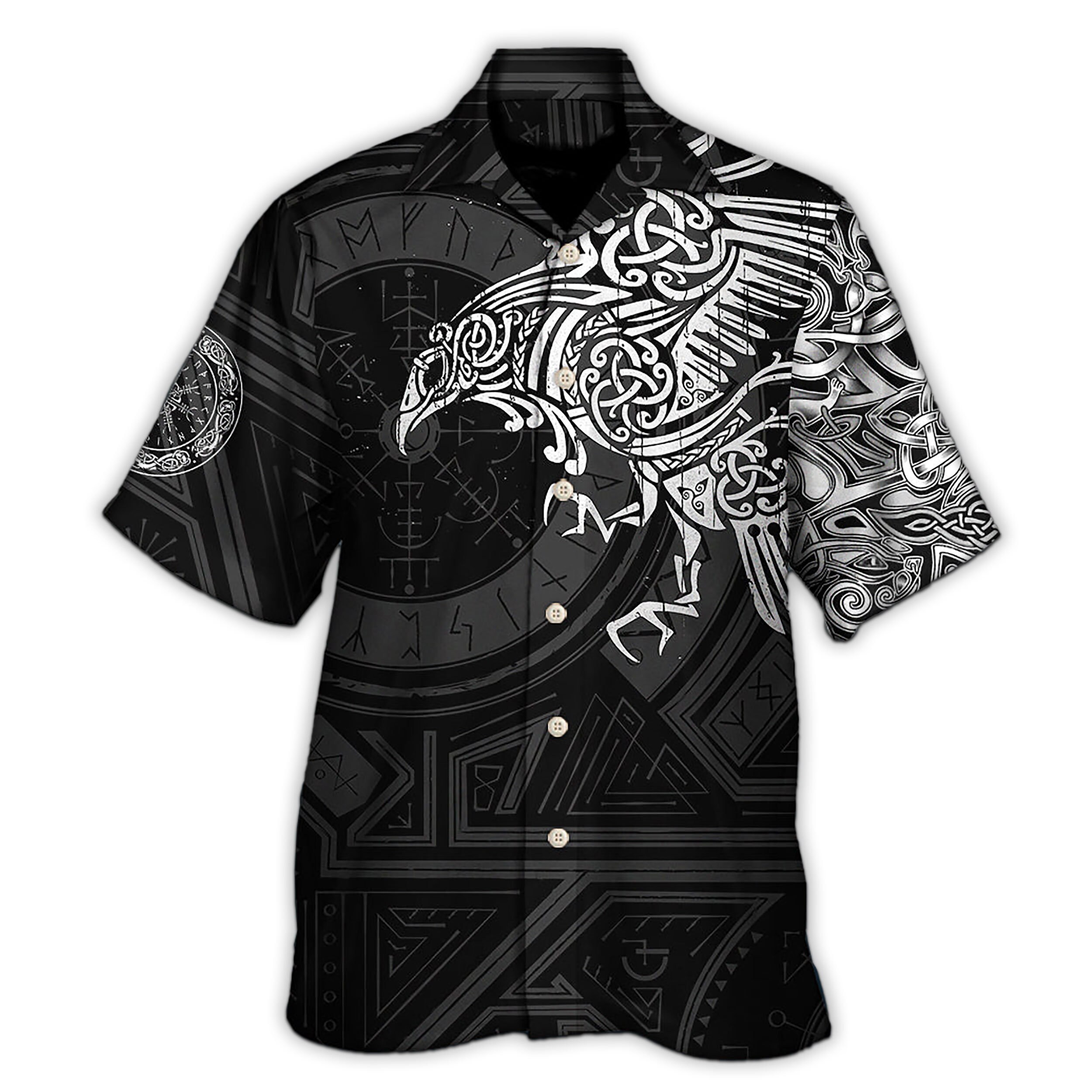 Discover Unisex Viking Valhalla The Ravens Hawaiian Shirt