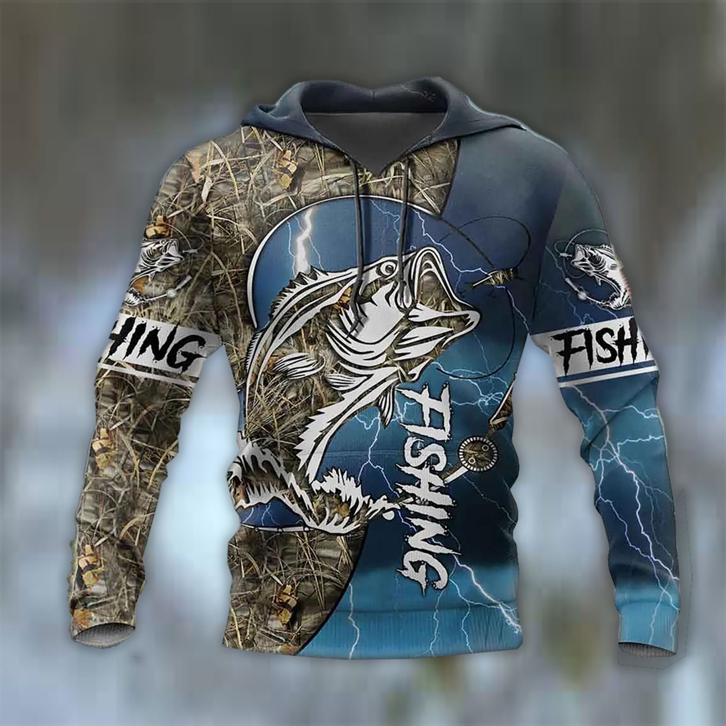 Bass Fishing 3D Hoodie sold by Cathy Hackl, SKU 38382113