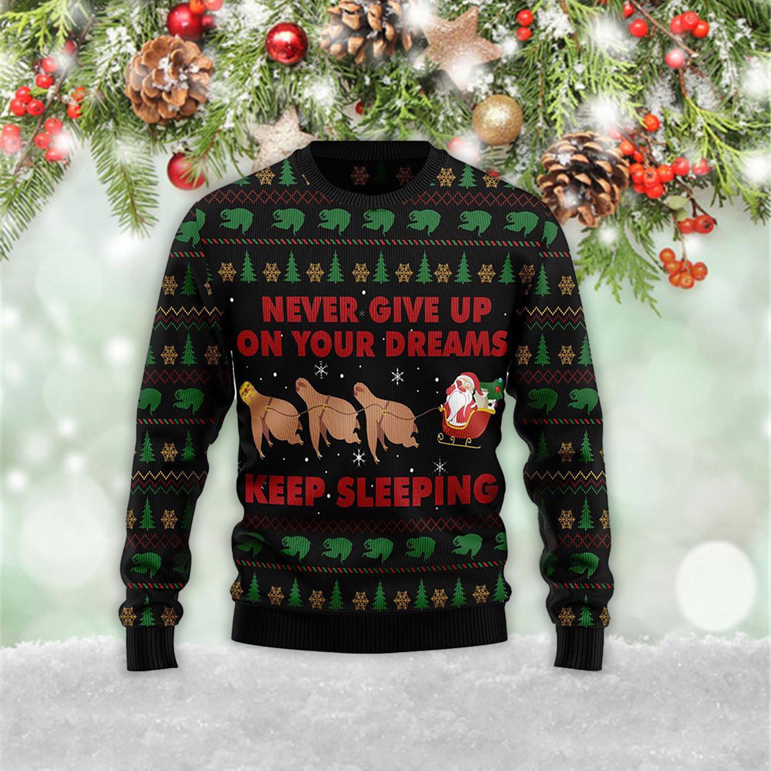 Sloth Ugly Christmas Sweaternull