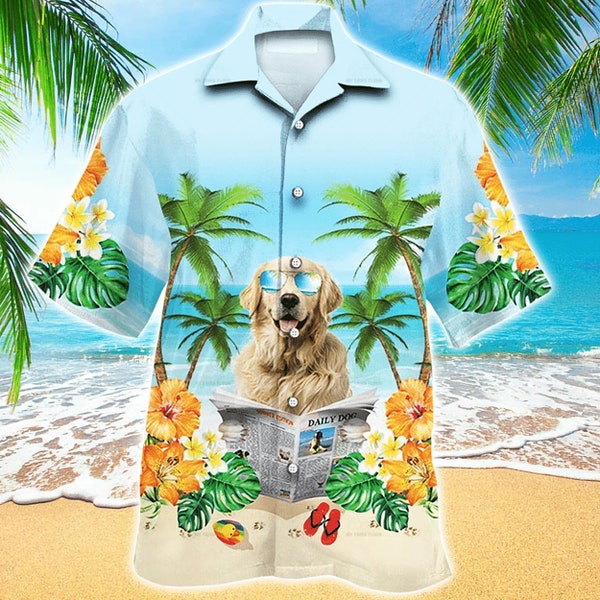 Greyhound Hawaiian Shirt, Flower Greyhound Short Sleeve Hawaiian Aloha Shirt for Men, Women HO2682 main image 1