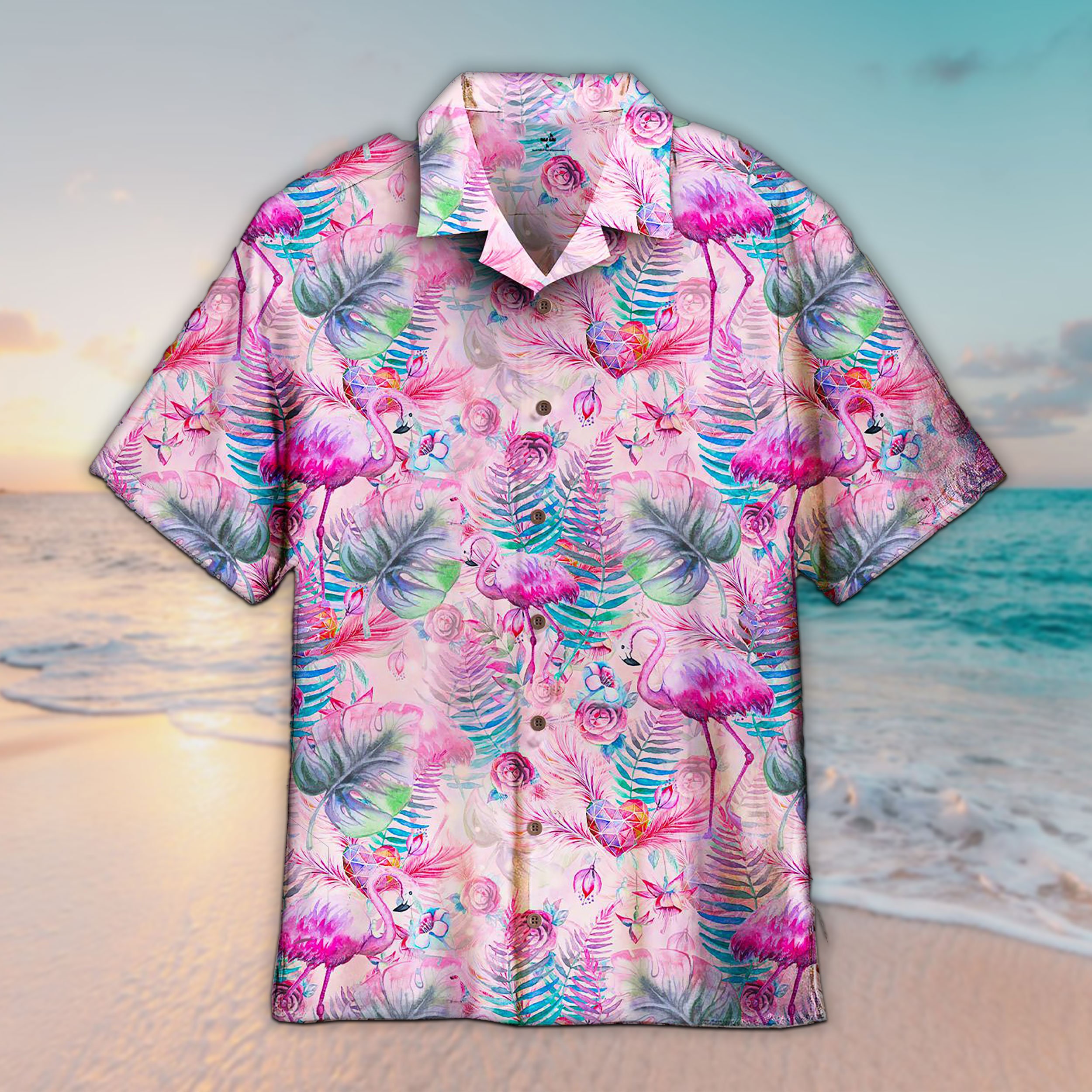 Pink flamingo on sale shirt