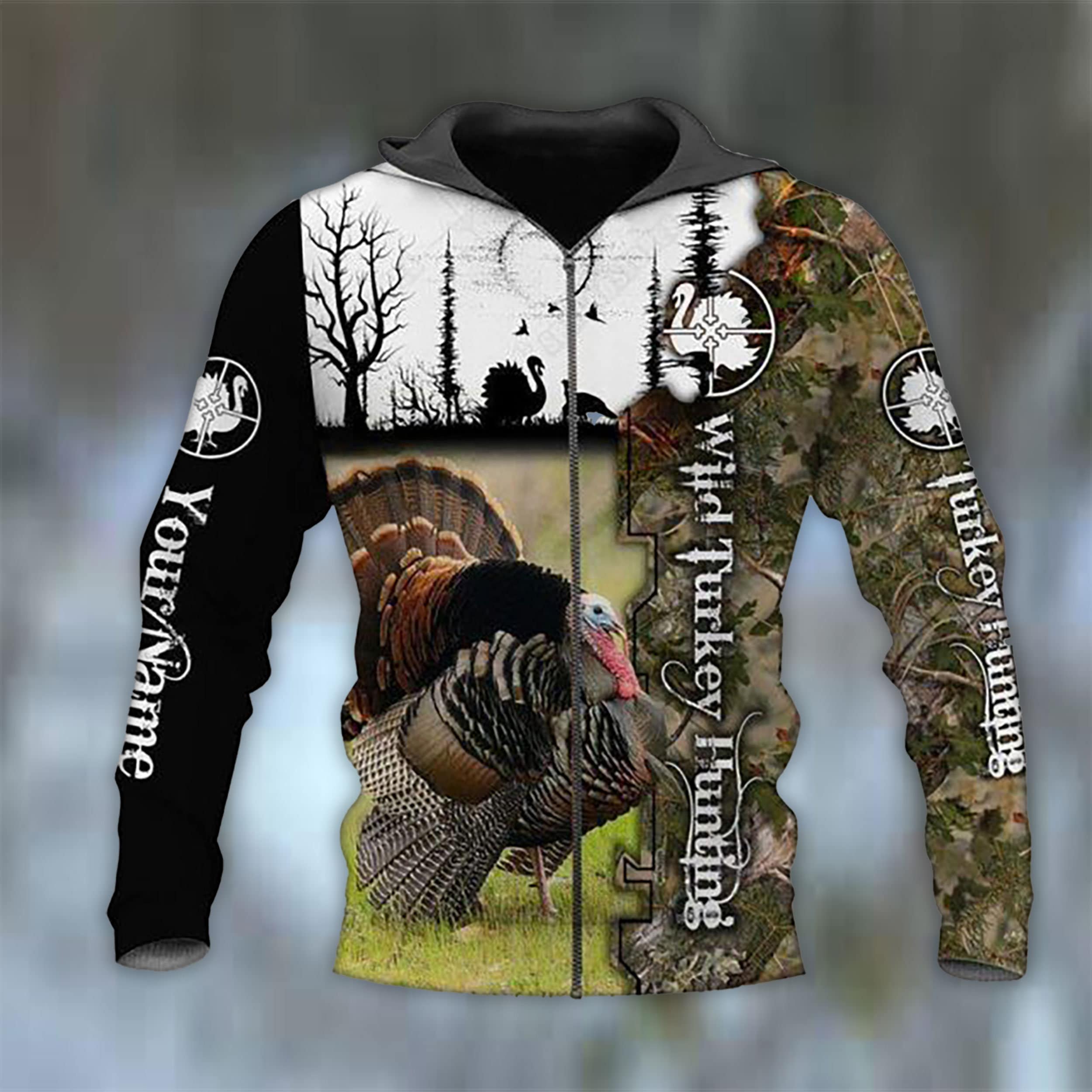 Wild Turkey Hunting Sweatshirt Pullover Hoodie Zip Hoodie for - Etsy Ireland