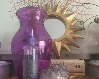 Dark Amethyst, Smudge Spray, Clarification & Cleansing Clearing Spray Mist Gifts for Witches or Goddesses or Healers