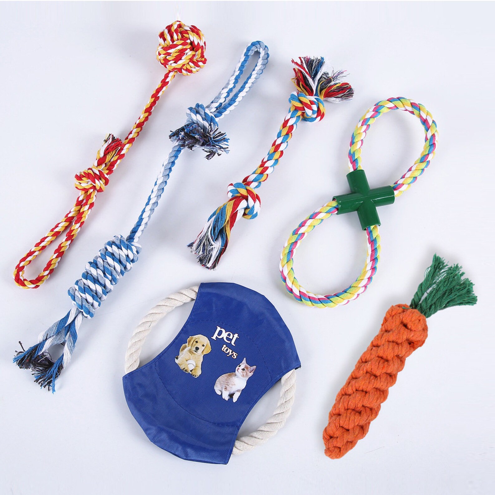 Dog Gifts set /Toys for Dogs / Teething Toy / Rope Dog Toy / Etsy