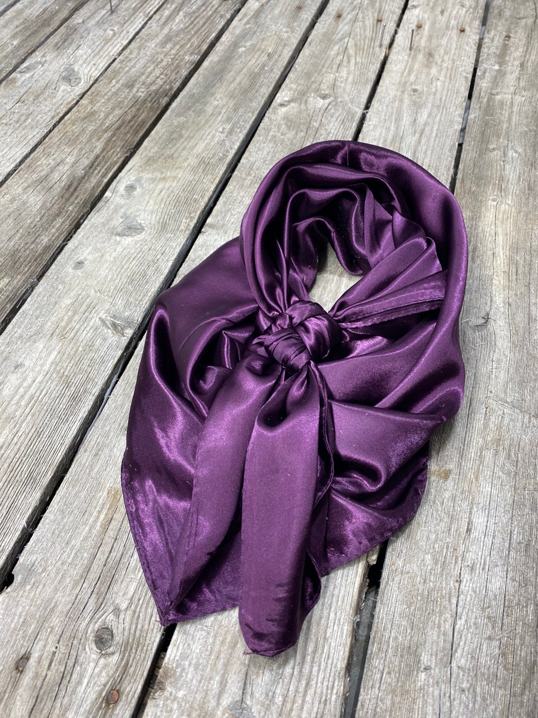 Purple Rag Design Dark Purple Western Cowgirl Cowboy Wild Rag Punchy - Etsy