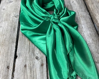 Green Western Cowgirl Cowboy Wild Rag Punchy