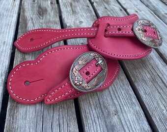 Spur Straps Pink Cactus Buckle