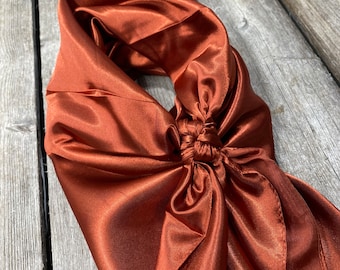 Orange Western Cowgirl Cowboy Wild Rag Punchy