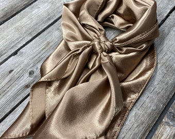 Gold Tan Western Cowgirl Cowboy Wild Rag Punchy