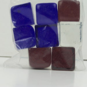 Bag Cube Color Glass Gems Pebbles Stones Flat Marbles for Vase Accents & Crafts