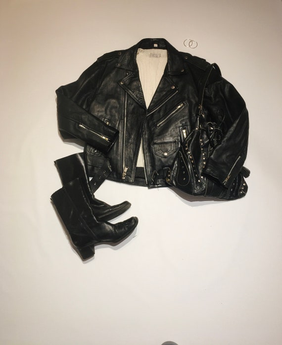 Black leather Moto Jacket