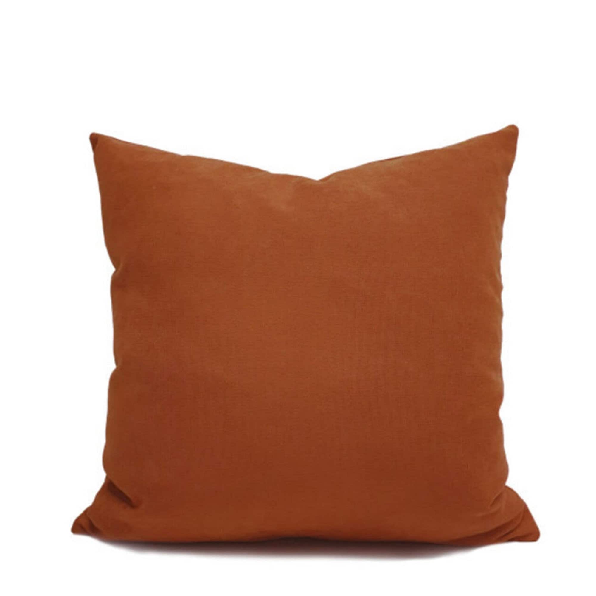 Cinnamon Brown Pillow Cover/ Solid Pillow Cover/ Modern Etsy