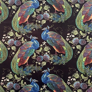 Peacock/UPHOLSTERY/Sofa/Chair/Cushion/Pillow/Tablecloth/Runner/Home décor/Drapery Fabric, By The Yard/56 inch