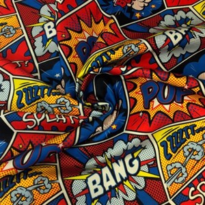 Comics Pop Art Pattern Fabric /digital Printed Fabric/ Upholstery/sofa ...