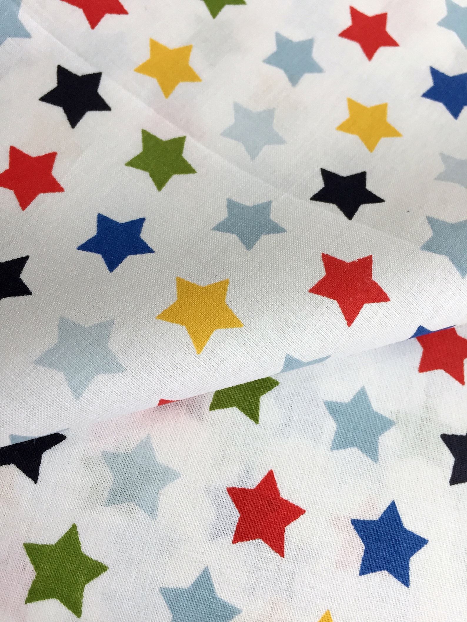 Stars patterned Cotton Fabric100 naturalSynthetic Etsy