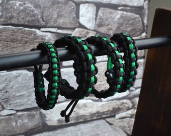 Thin Green Line Paracord Braclet, NHS Support
