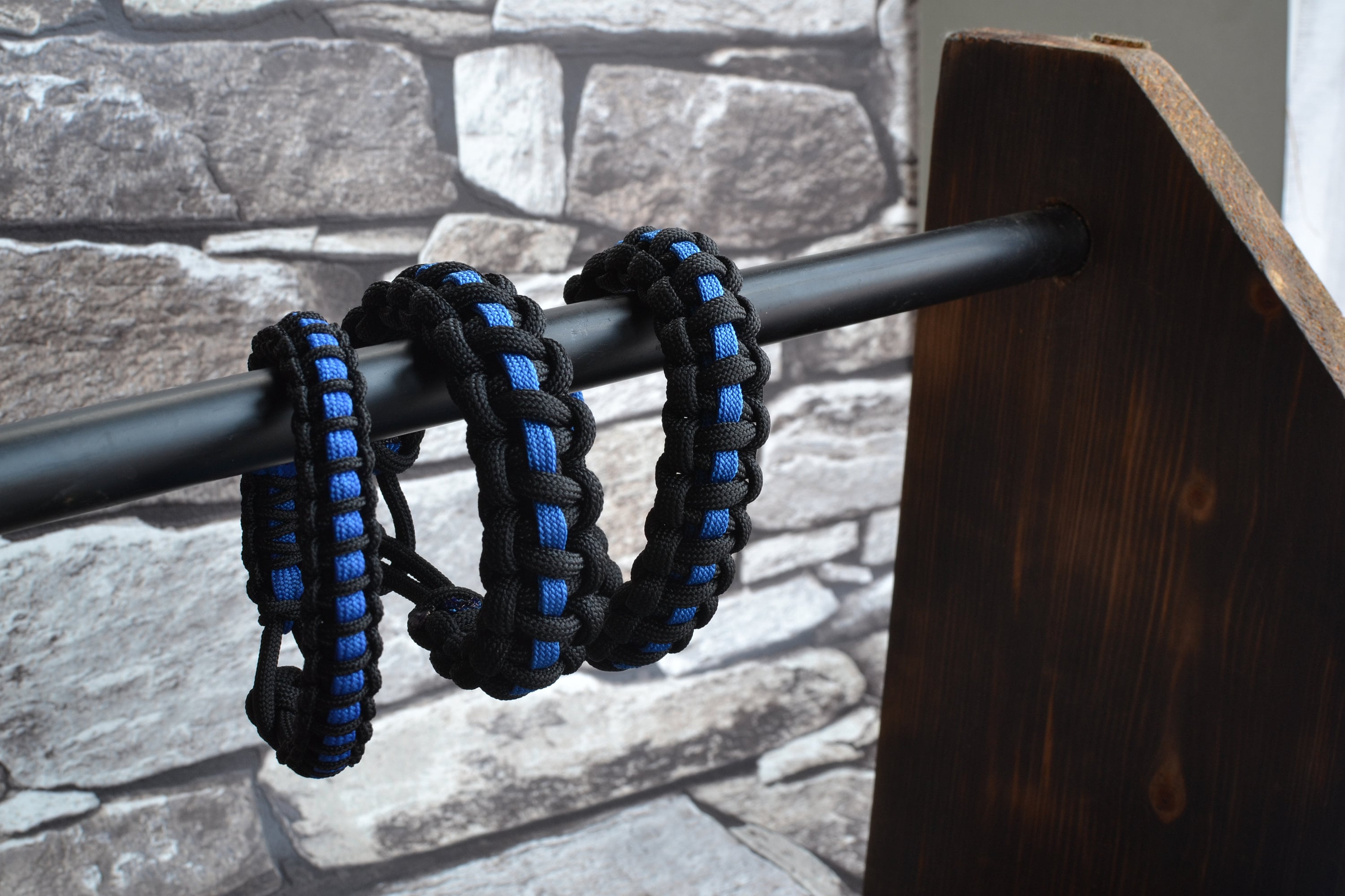 Thin Blue Line Paracord Braclet, Police Force Support
