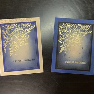 Ensemble de 3, 5 ou 10 cartes de vœux de sympathie les plus profondes, sympathie, cartes faites à la main, cartes de vœux faites à la main, florales, ensembles de cartes, cartes faites à la main