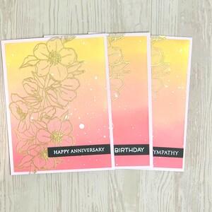 Set of 3, 5, or 10 Greeting Cards, Thank You Card, Birthday Card, Anniversary Card, Sympathy Card, Thinking of You, Handmade Cards, Card Set