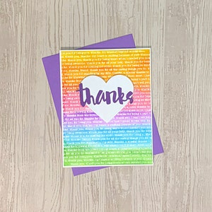 Set de 3, 5, o 10 tarjetas de felicitación de agradecimiento, tarjeta de agradecimiento, tarjetas hechas a mano, tarjetas de felicitación hechas a mano, tarjetas, tarjetas hechas a mano