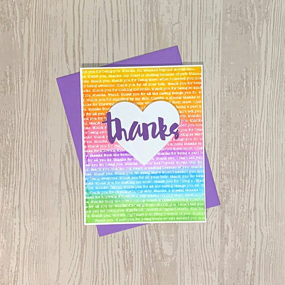 Handgemachte Dankeschön-Karte – Individuell Gestaltet, Personalisierbar, Als Geschenk Oder Gruß