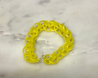 2 handmade rubber band bracelets