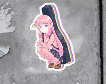 Bocchi the Rock Anxiety Emotion Sticker