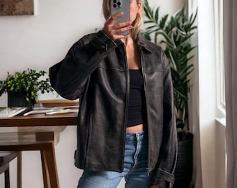 Handmade Vintage Style Women Brown Oversize Bomber Lambskin Soft Real Leather Jacket,Custom Size Women’s Genuine Leather Jacket for her