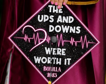 Personalized RN Graduation Cap Topper, Custom Nurse Cap Decoration For Your Big Day, Class of 2024