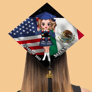 Personalized Mexican Graduation Cap Topper, Custom Latin Graduation Cap ...