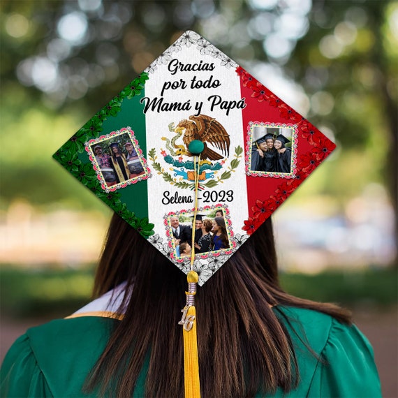 Personalized Photos Upload Mexican Graduation Cap Topper