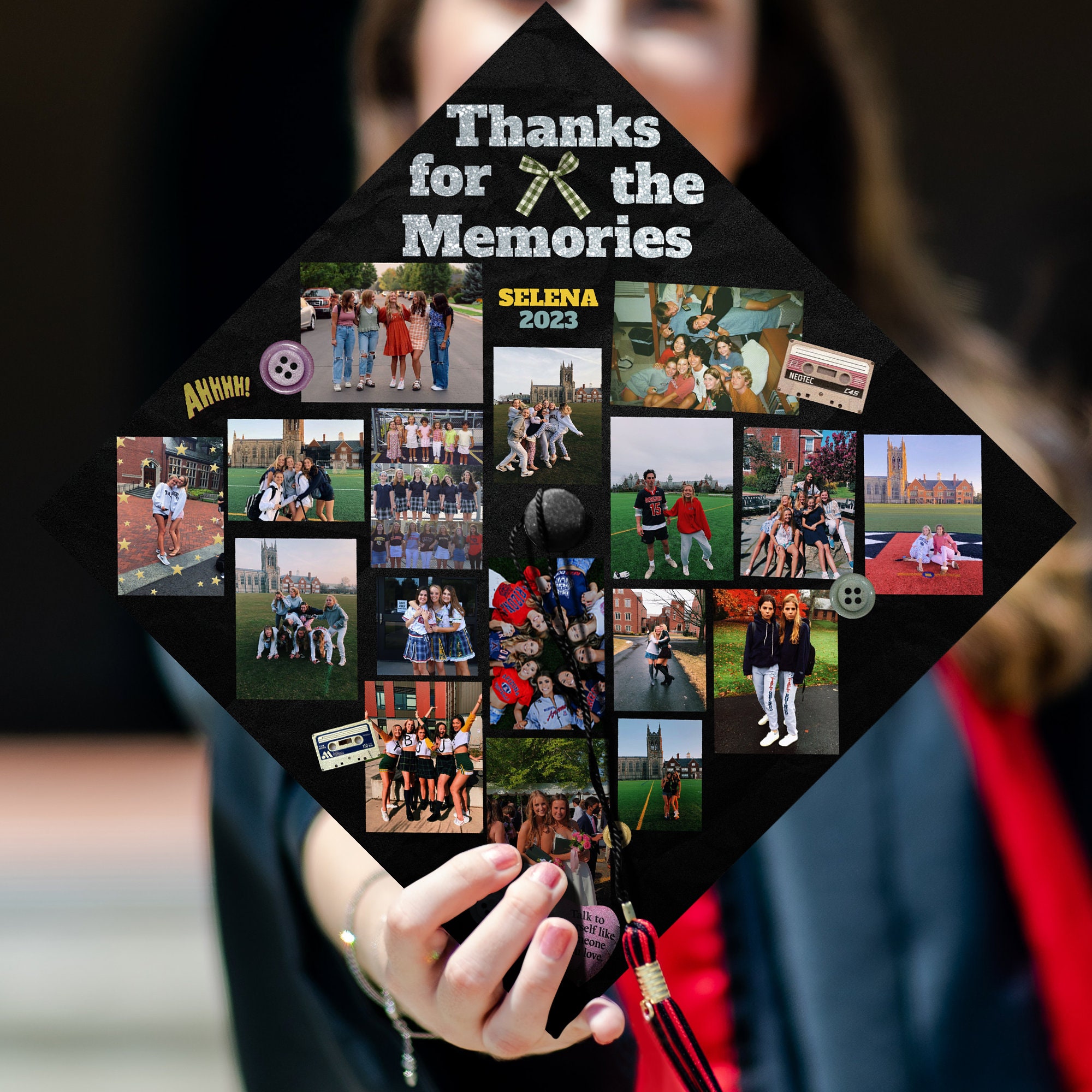 I Want to Make Some Memories Printed Grad Cap Topper Funny 