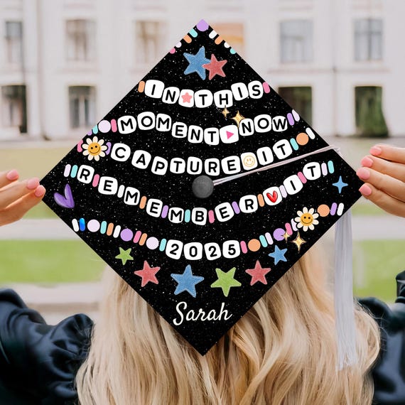 Custom Memories Graduation Cap Topper, Personalized Friends Cap