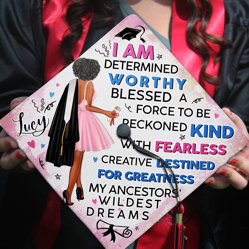 I Am My Ancestors Wildest Dreams Graduation Cap Topper Black - Etsy