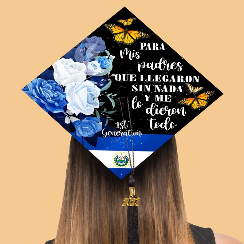 El Salvador Graduation Cap Topper Latina Grad Cap Topper Etsy