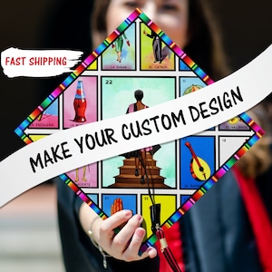Custom Graduation Cap Topper, Personalized Grad Cap, Graduation Decorations 2024