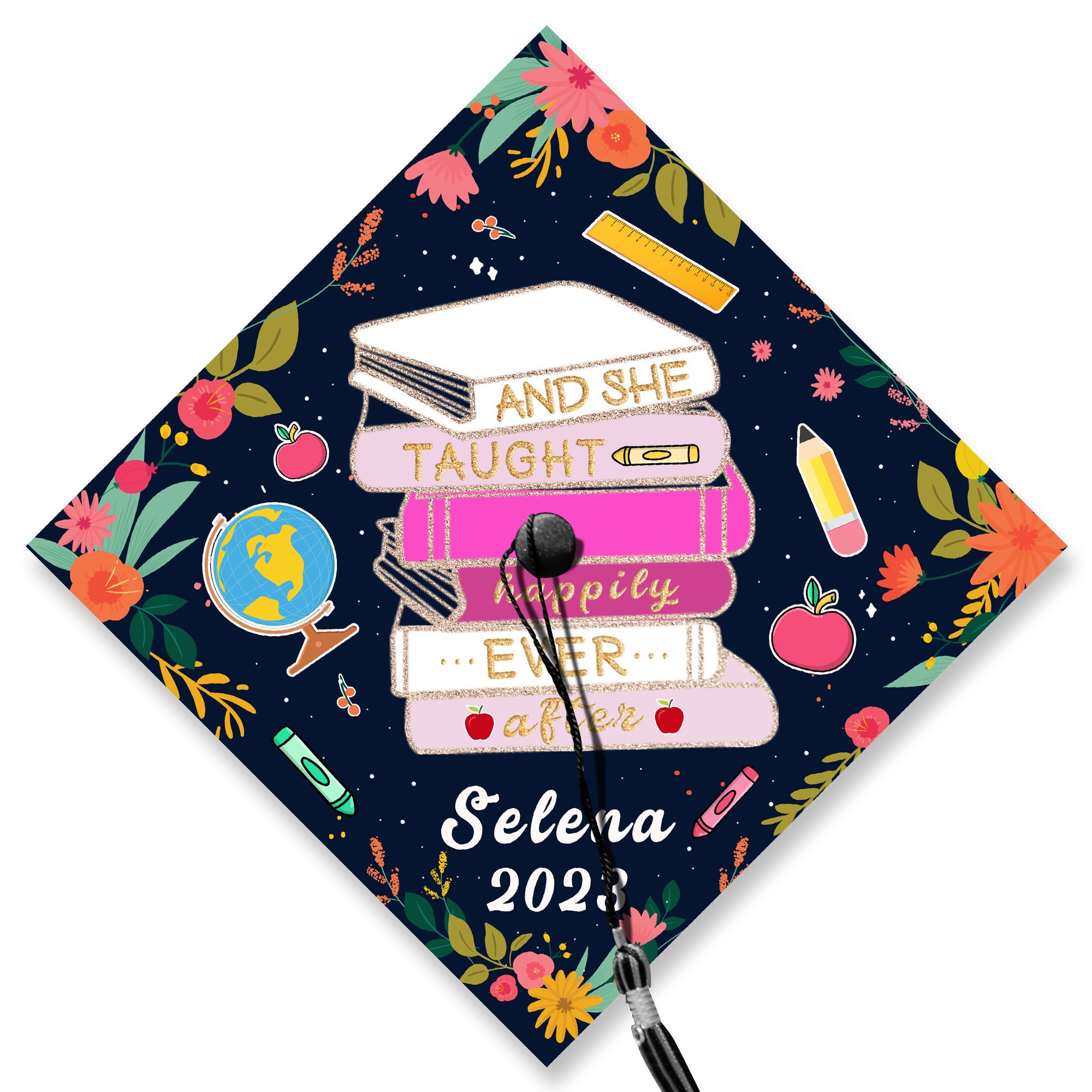 Just A GIRL BOSS Building Her EMPIRE Printed Graduation Cap Topper