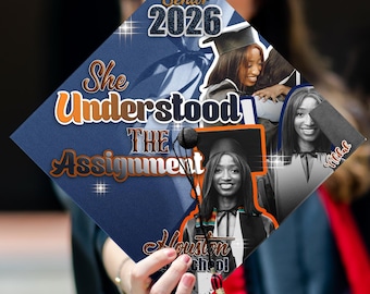 Custom Senior Graduation Cap Topper, High School Grad Cap Topper, Custom Photo Cap Decoration 2026