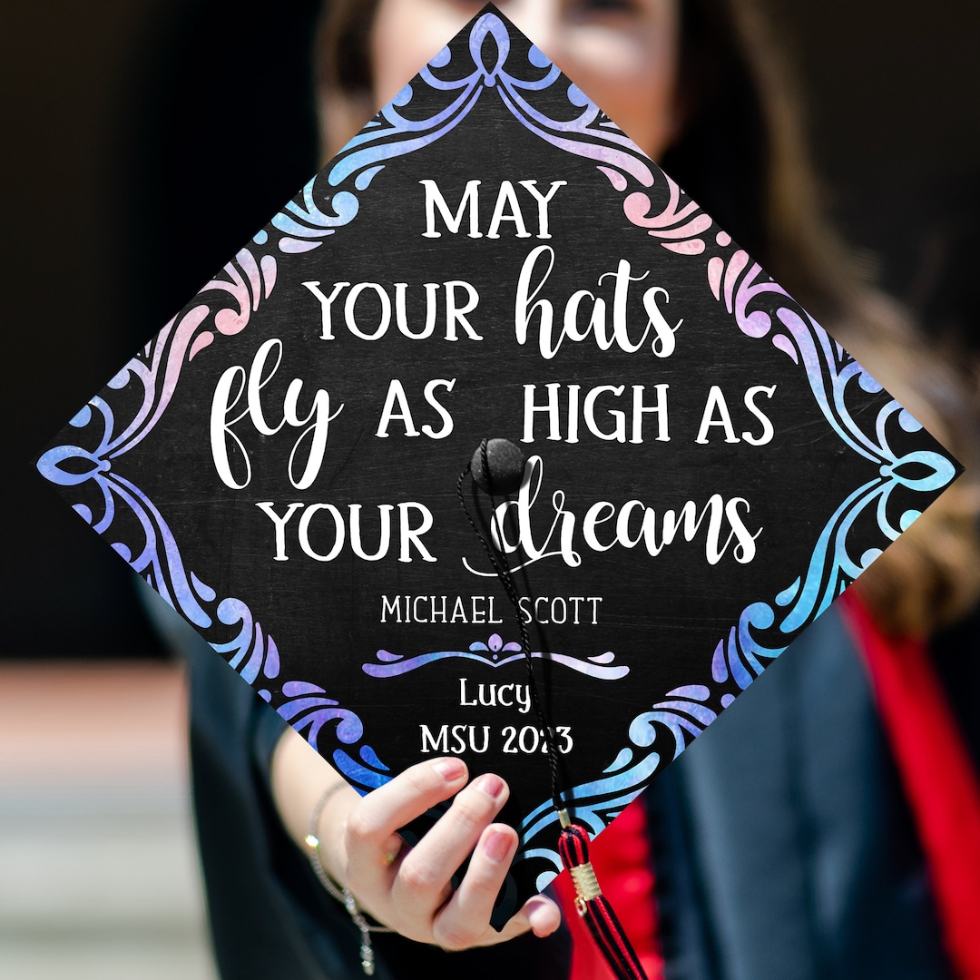 Personalized Michael Scott May Your Hats Fly as High as Your Dreams