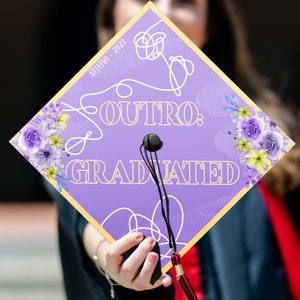 Outro Map Of The Souls Graduated Graduation Cap Topper, Kpop Grad Cap Topper, Army Graduation Decoration, Class of 2024