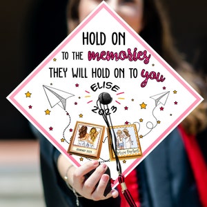 Hold On To The Memories Custom Graduation Cap Topper, Swiftie Grad Cap Topper, New Year's Day Graduation Decoration, Class of 2024