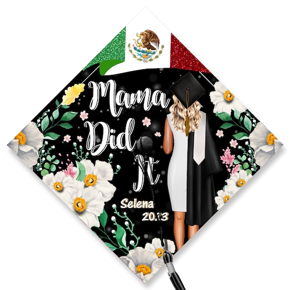 Personalized Latin Graduation Cap Topper Puerto Rico Grad Cap