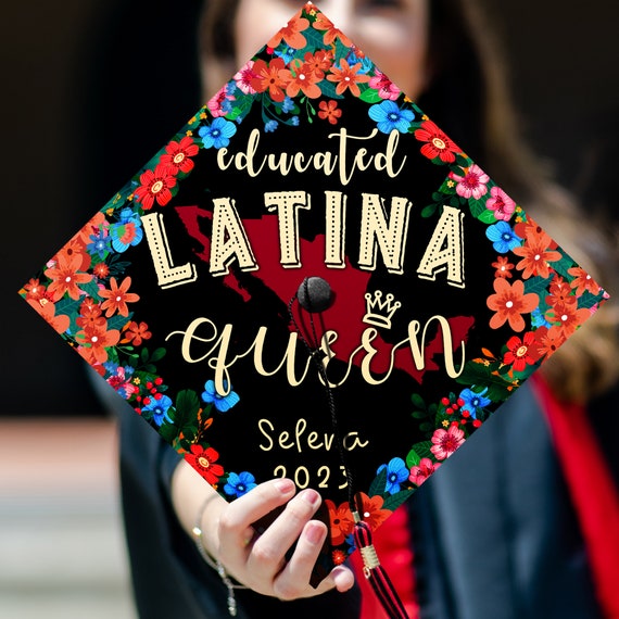 Personalized Latin Graduation Cap Topper Puerto Rico Grad Cap