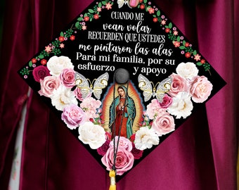 Spanish Graduation Cap Topper, Mexican Grad Cap Topper, Class of 2024