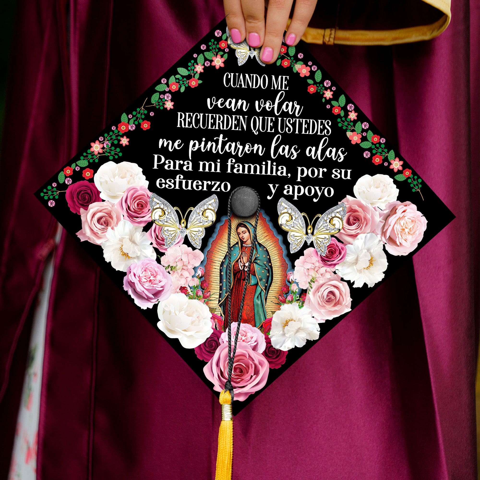 Spanish Graduation Cap Topper Mexican Grad Cap Topper Class of 2024 Etsy