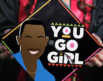 You Go Girl Graduation Cap Topper, Martin Show Funny Grad Cap Topper, Melanin Graduation Decoration, Class of 2024