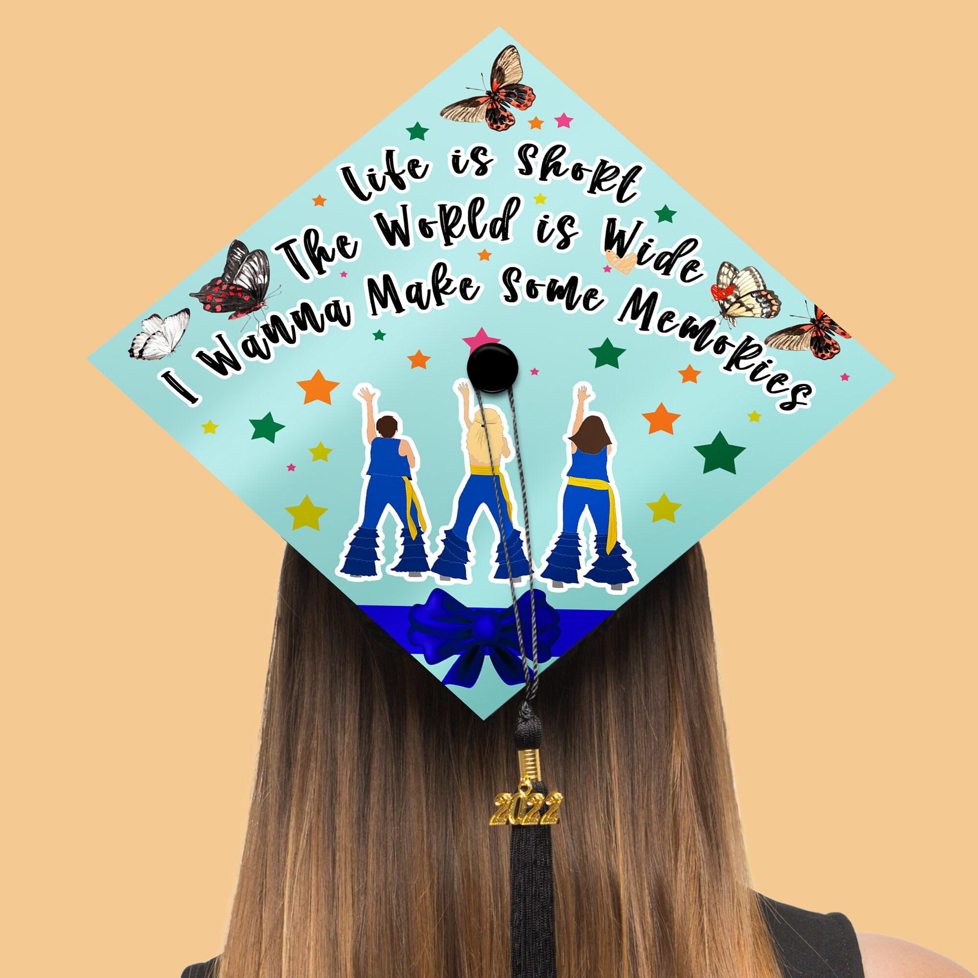 I Want to Make Some Memories Printed Grad Cap Topper Funny 